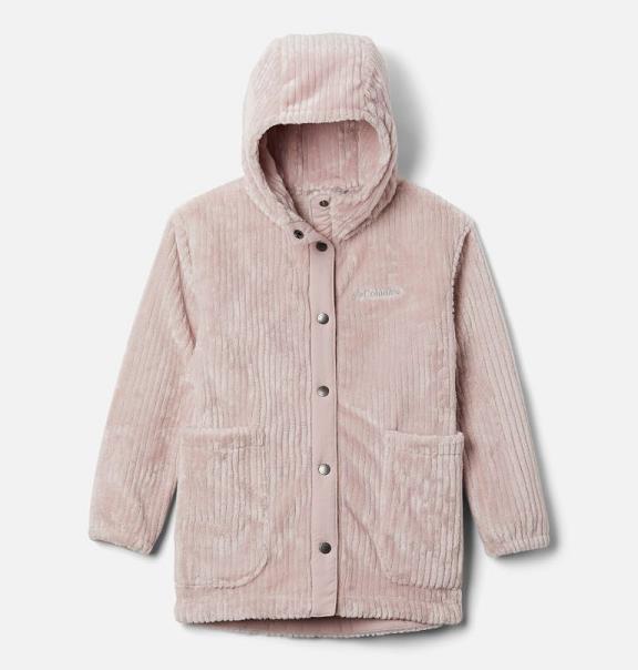 Columbia Fireside Sherpa Fleece Jacket Pink For Girls NZ36450 New Zealand